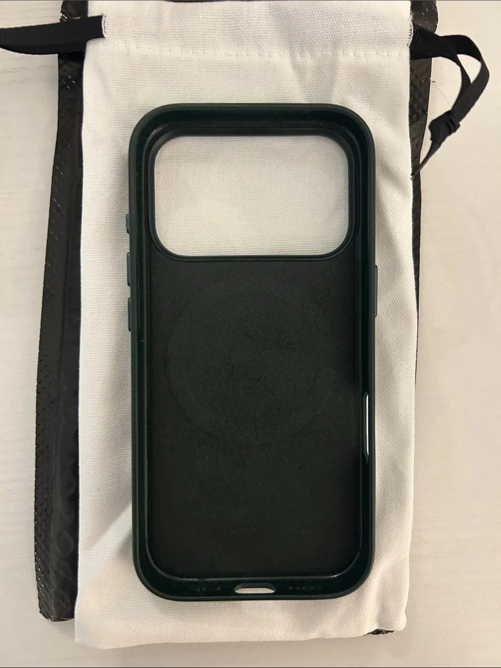 Dark Green Leather-Style Phone Case for IPhone 17 plus